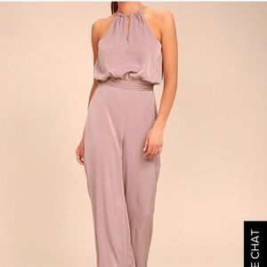 Lulu’s Dance With You mauve jumpsuit